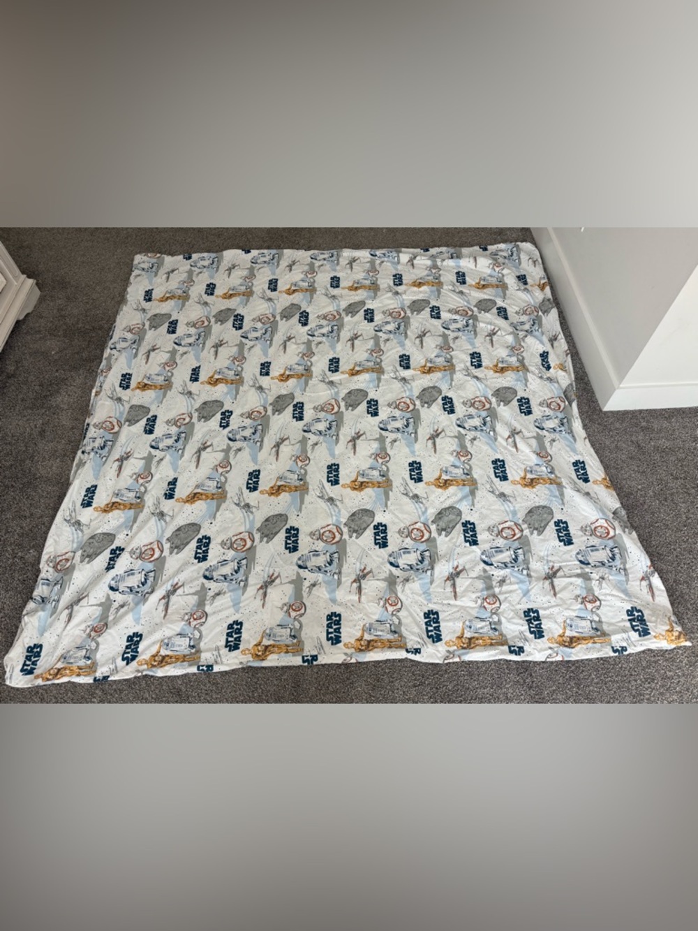 Pottery Barn Kids Star Wars Droid Duvet Cover Full Queen